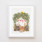 "Cottage Garden" Flower Print