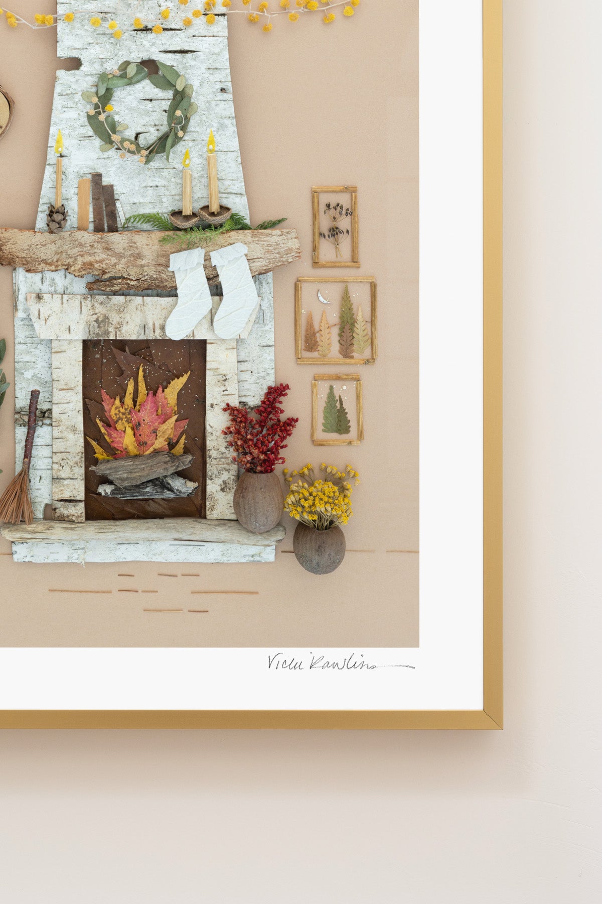 "Cozy Christmas" Flower Print