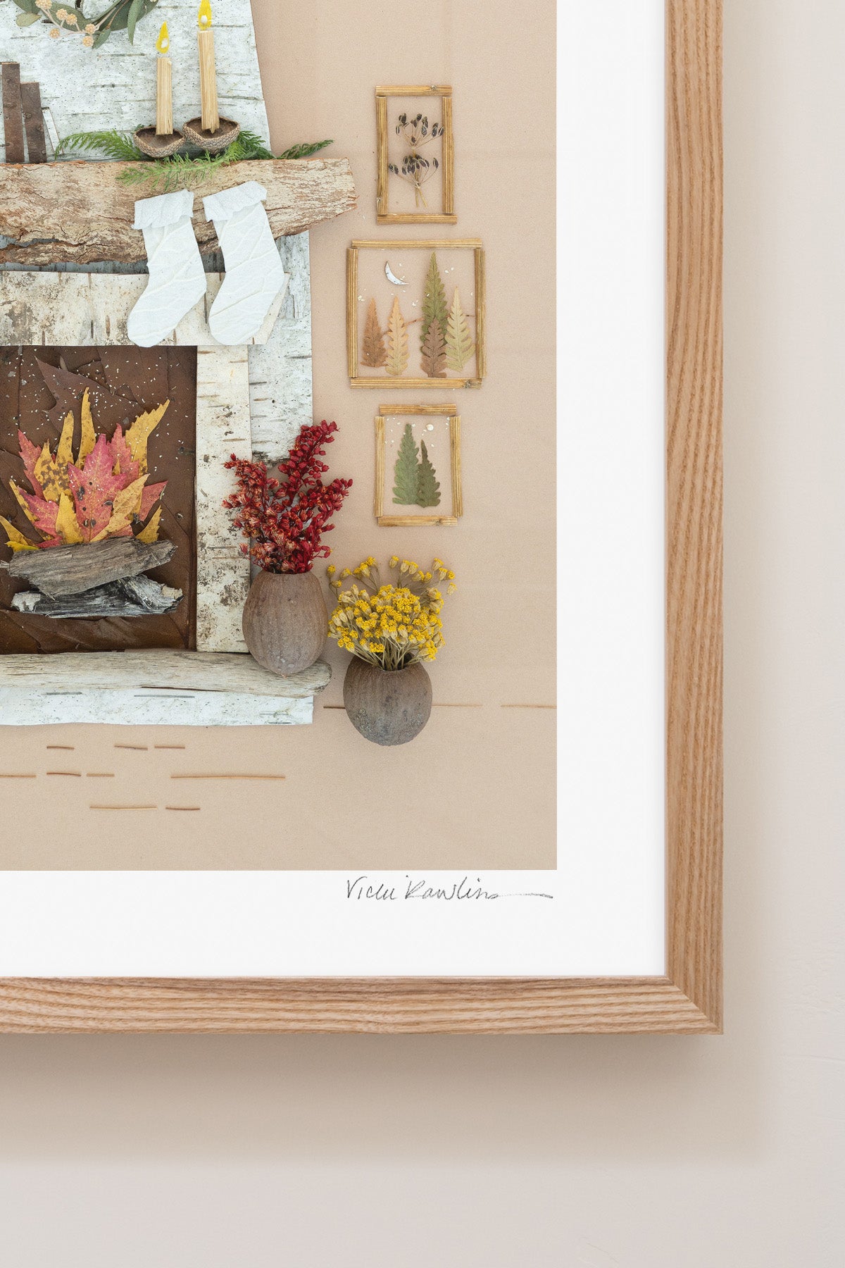 "Cozy Christmas" Flower Print