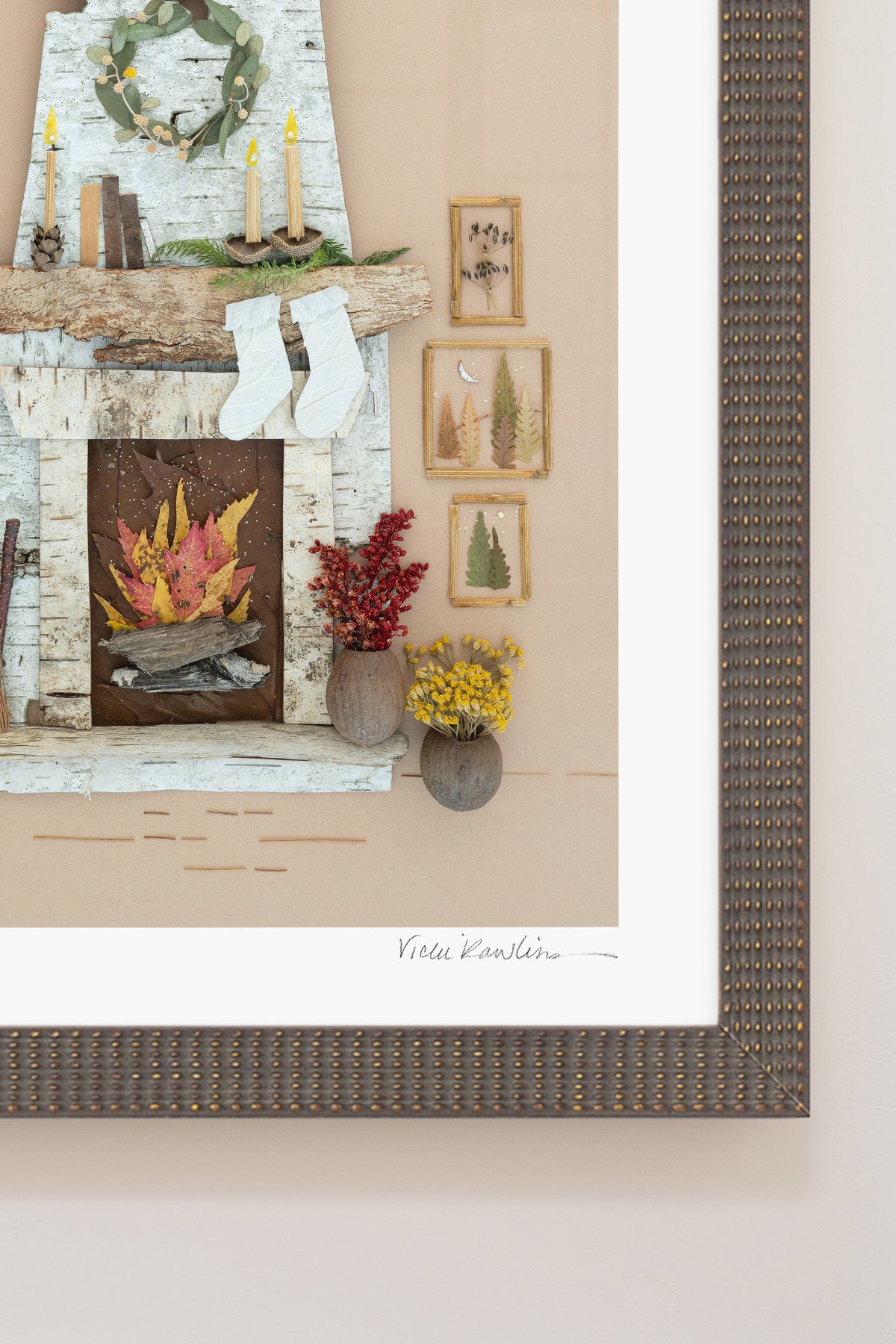 "Cozy Christmas" Flower Print