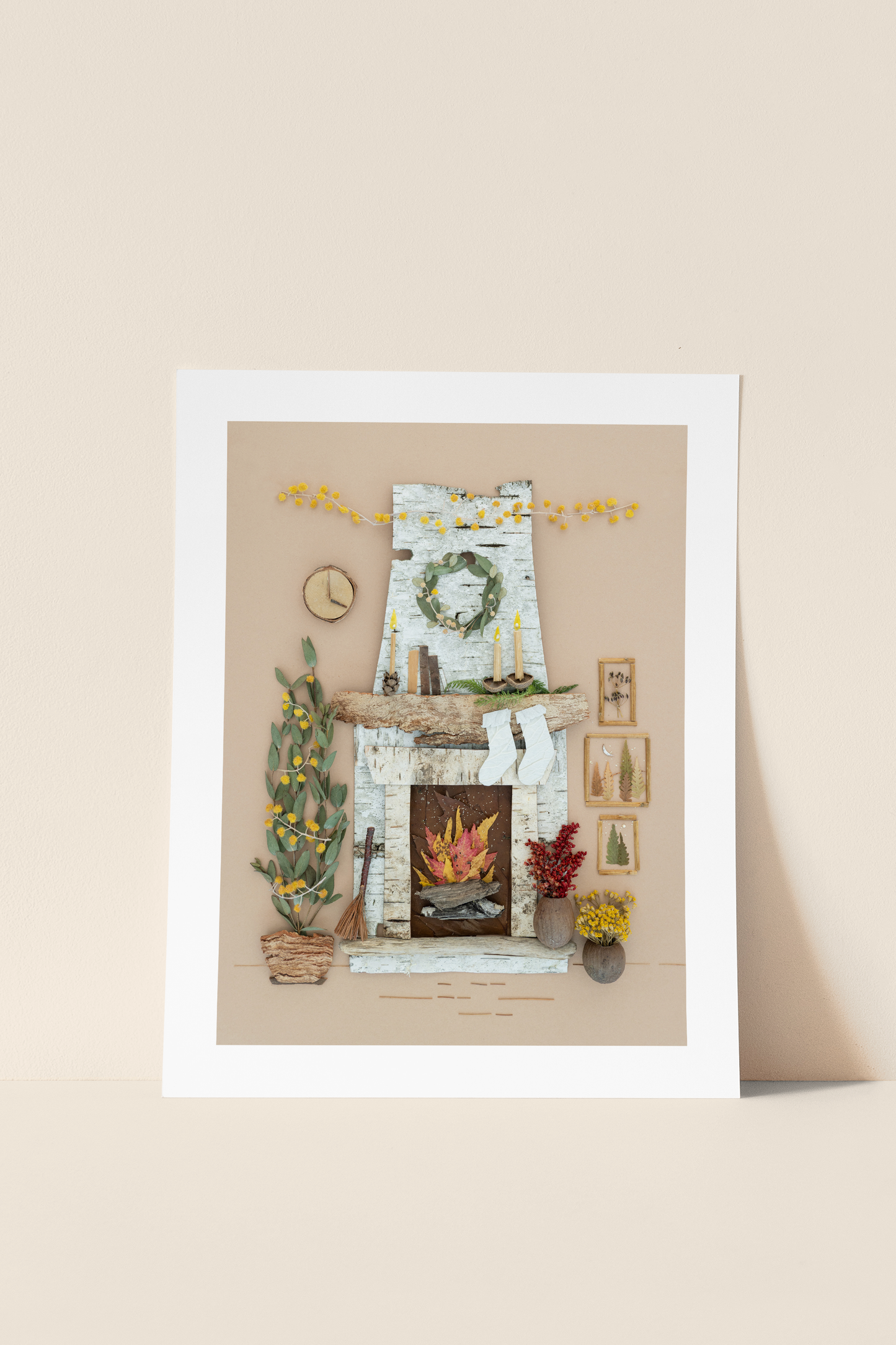 "Cozy Christmas" Flower Print