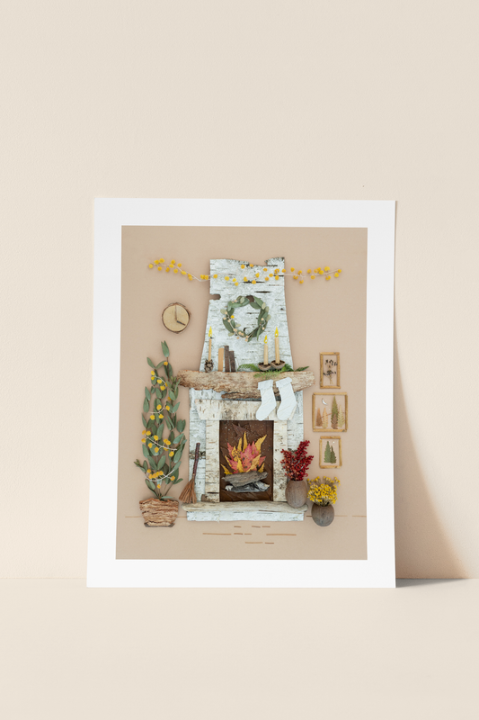 "Cozy Christmas" Flower Print