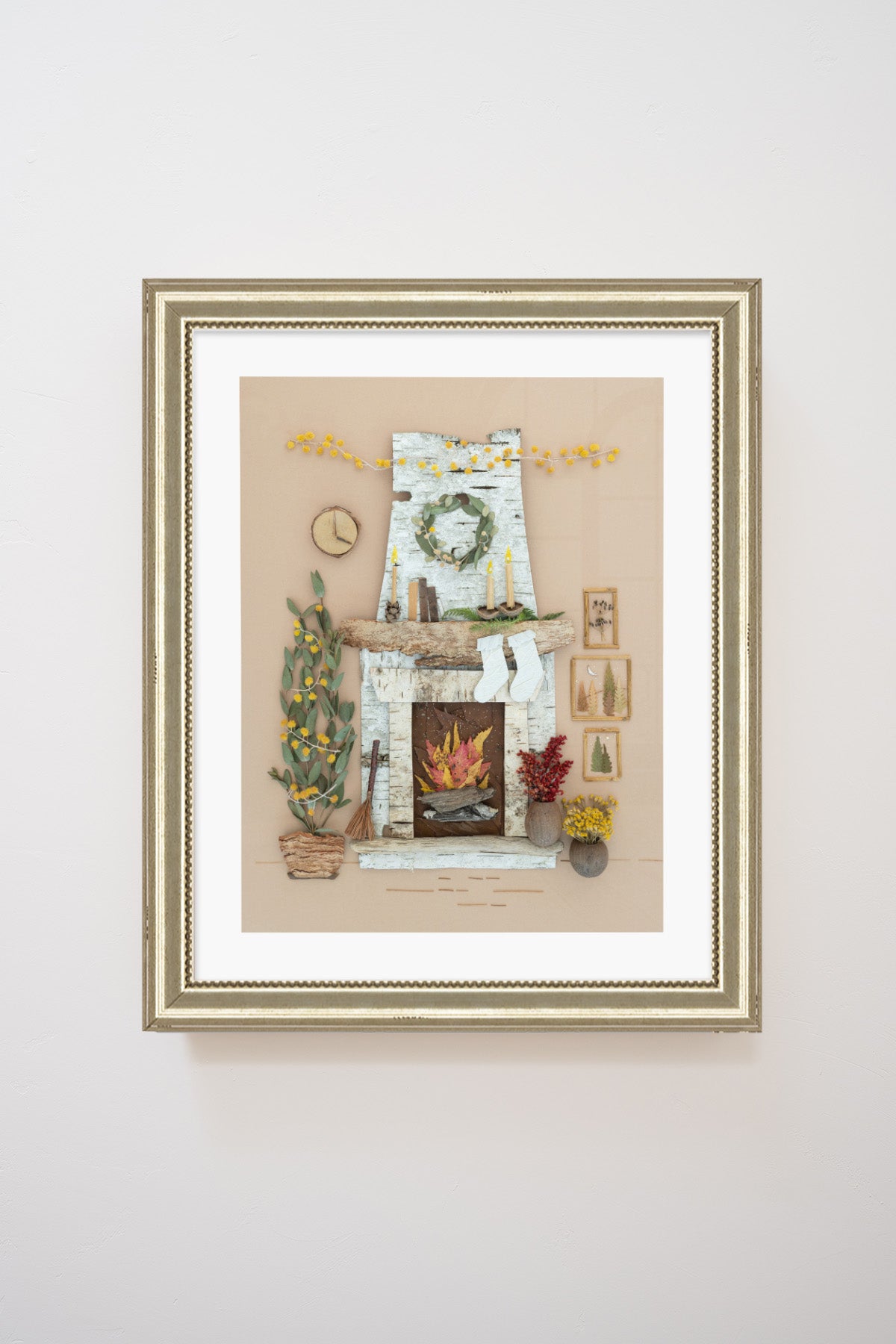 "Cozy Christmas" Flower Print