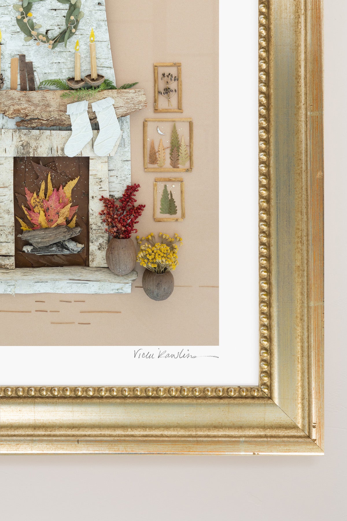 "Cozy Christmas" Flower Print