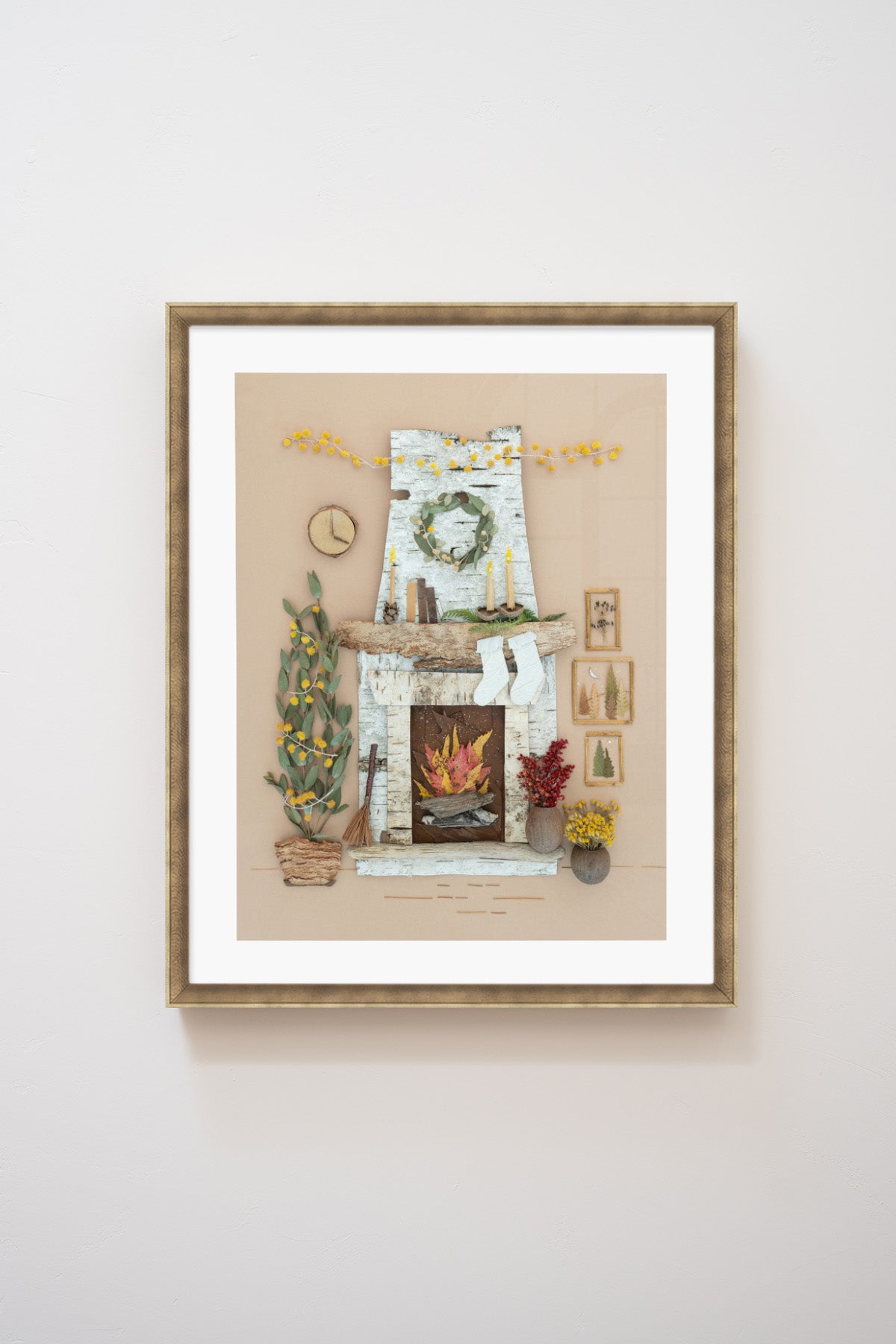 "Cozy Christmas" Flower Print