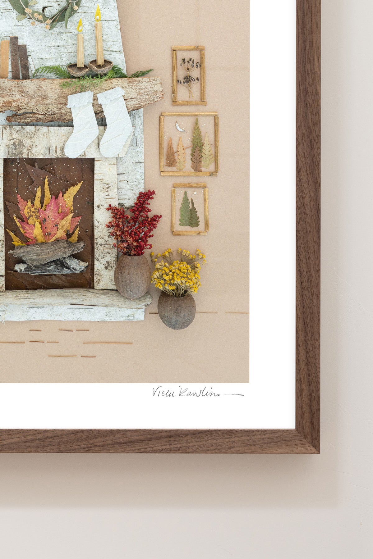 "Cozy Christmas" Flower Print