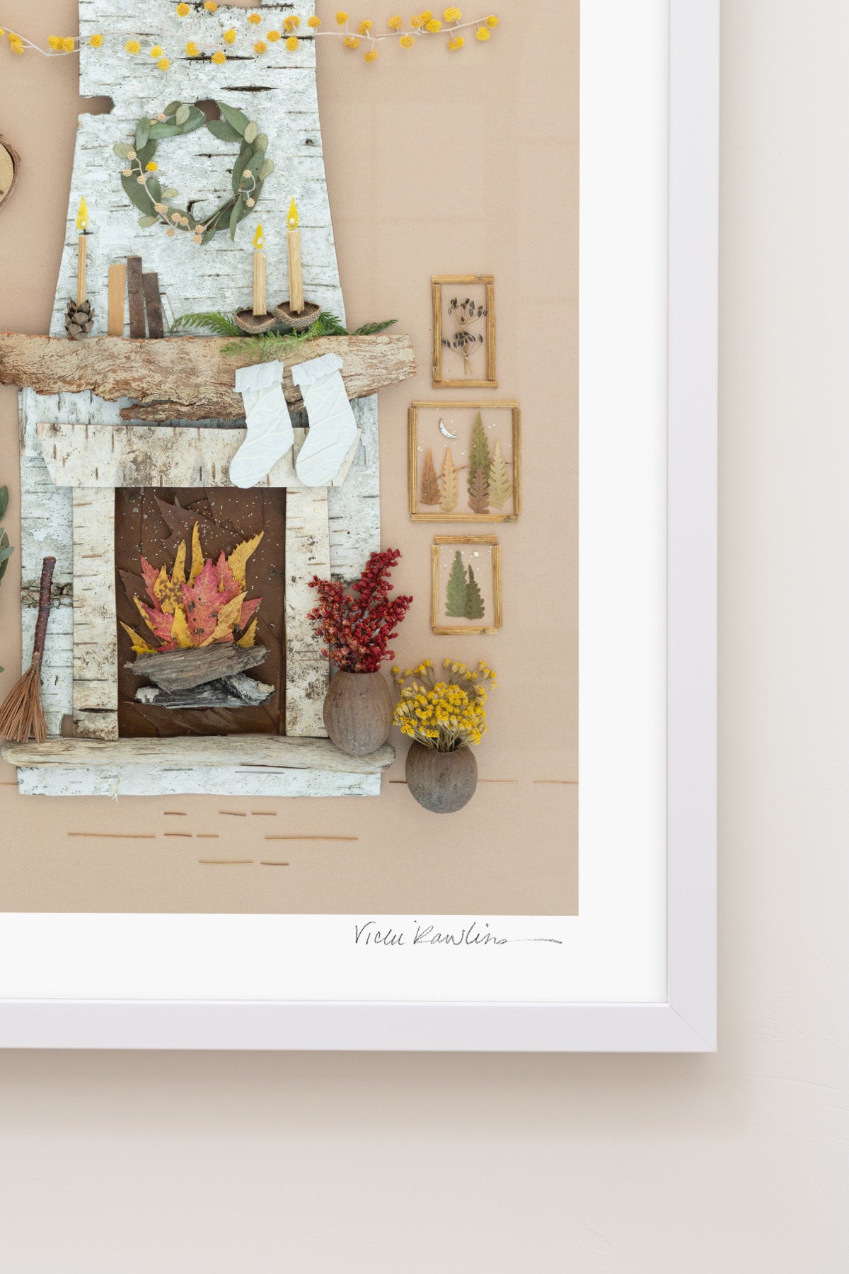 "Cozy Christmas" Flower Print