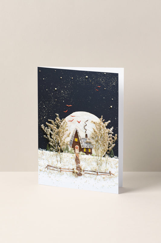 "December Moon" Greeting Card