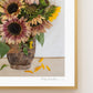 "Face the Sun" Flower Print