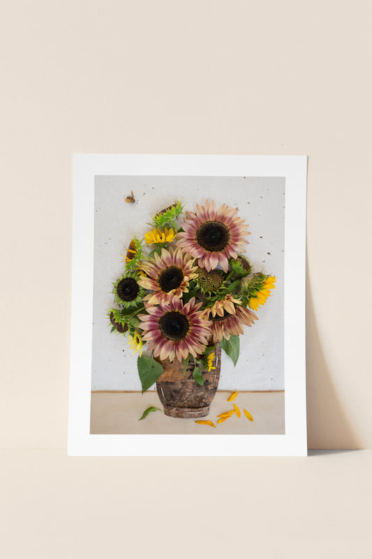 "Face the Sun" Flower Print