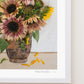 "Face the Sun" Flower Print