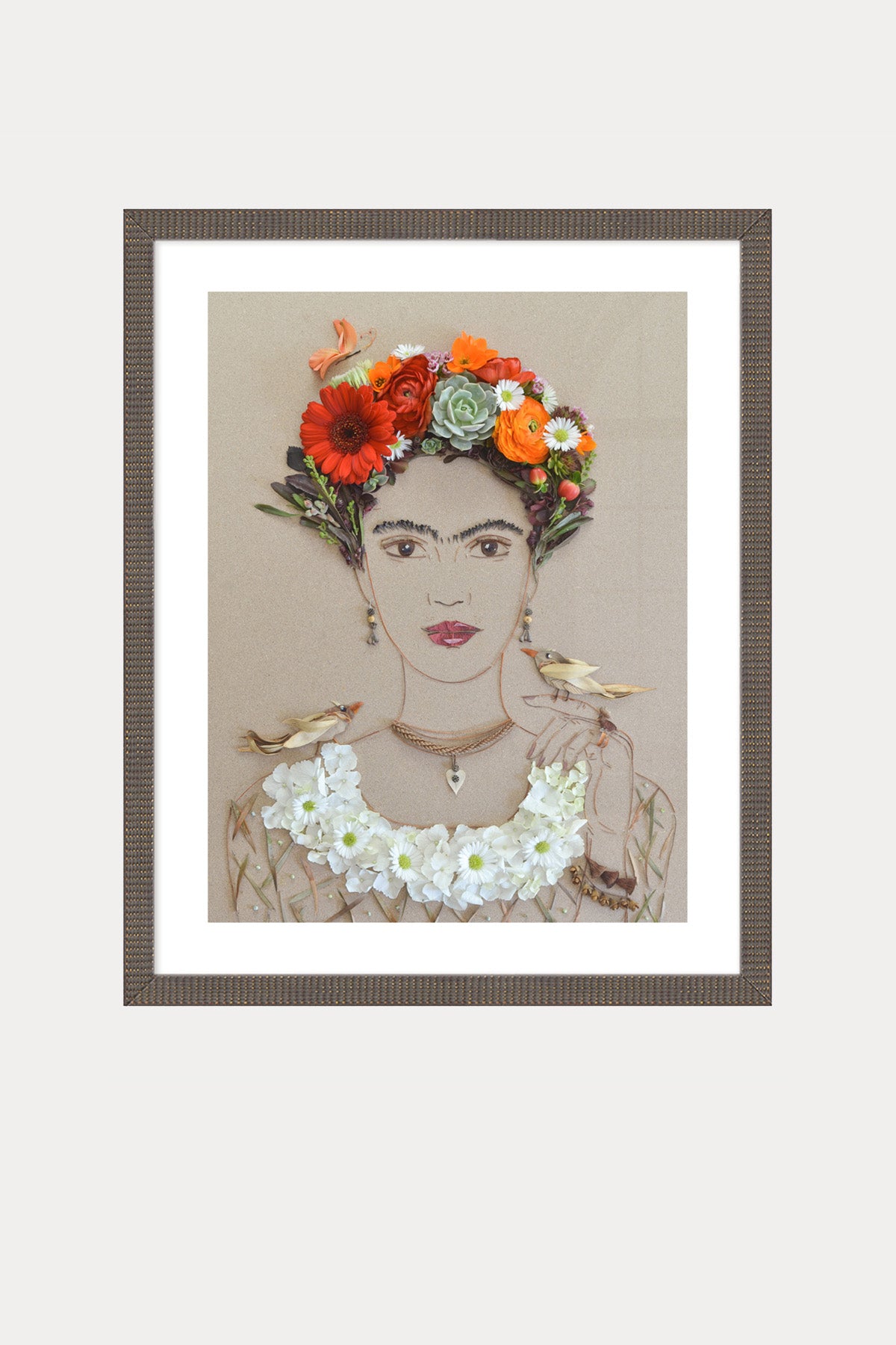 "Feathered Friends Frida" Flower Print