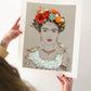 "Feathered Friends Frida" Flower Print