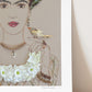 "Feathered Friends Frida" Flower Print