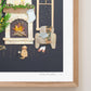 "Fireside Friends" Flower Print