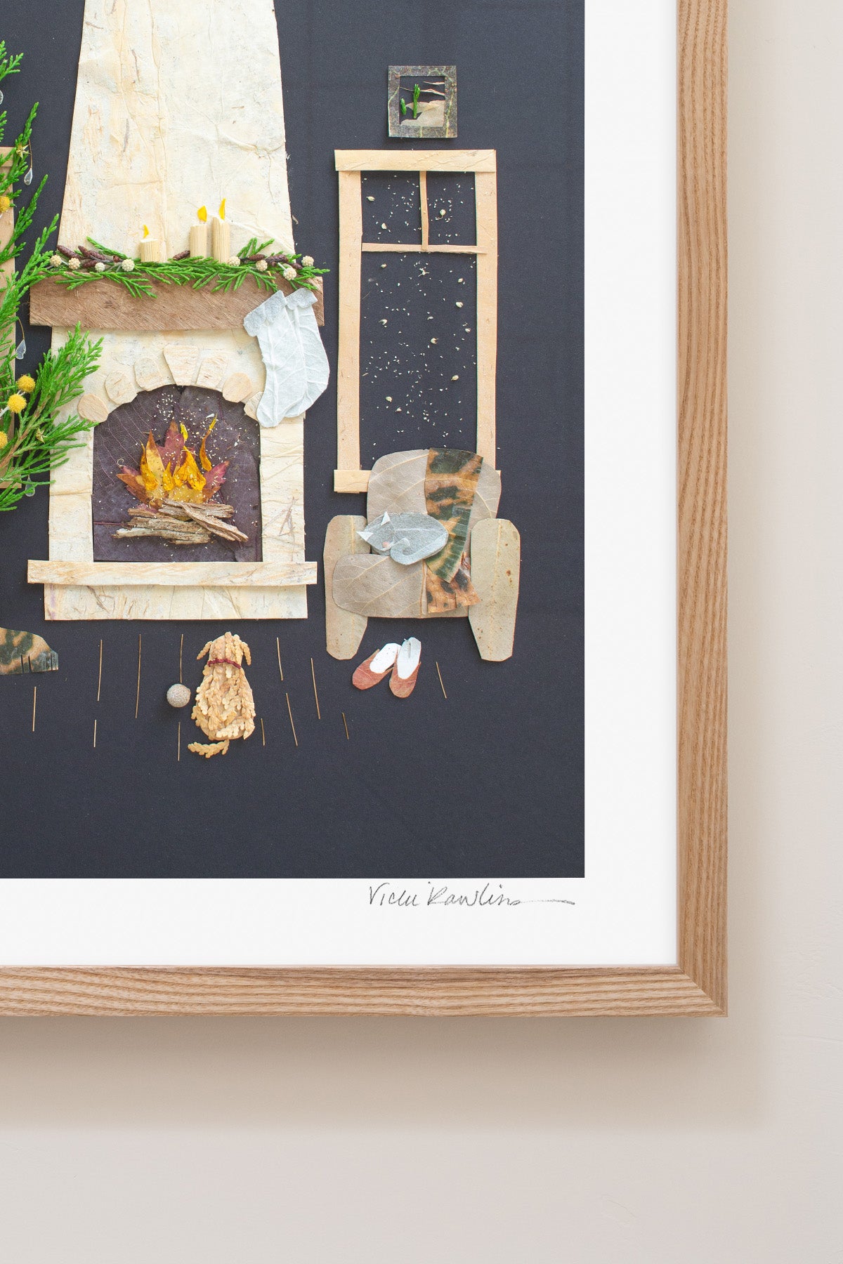 "Fireside Friends" Flower Print