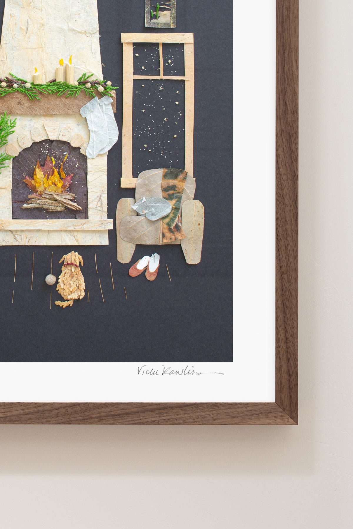 "Fireside Friends" Flower Print