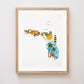 "Florida" Flower Print