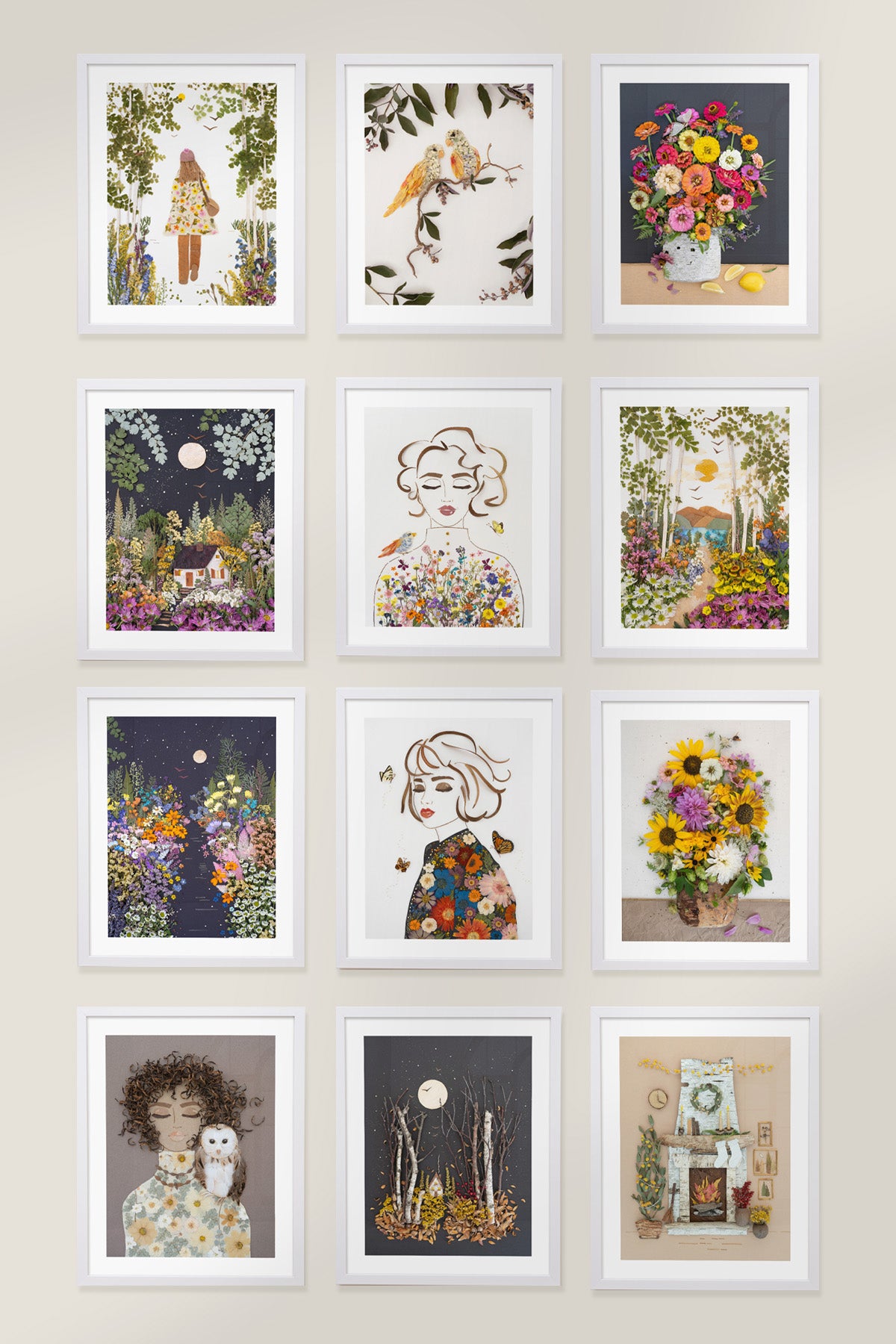 2027 Flower Art Calendar