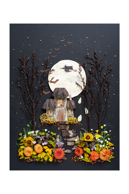"Ghost Manor" Flower Print