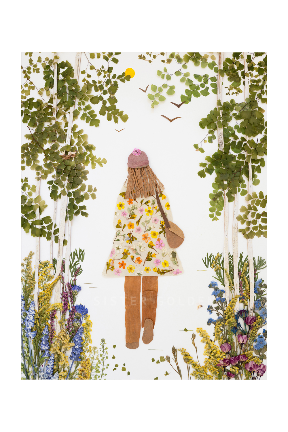 "One Step" Flower Print