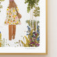 "One Step" Flower Print