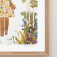 "One Step" Flower Print