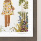 "One Step" Flower Print