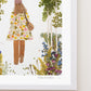 "One Step" Flower Print