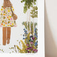 "One Step" Flower Print