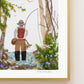 "Gone Fishin'" Flower Print
