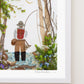 "Gone Fishin'" Flower Print