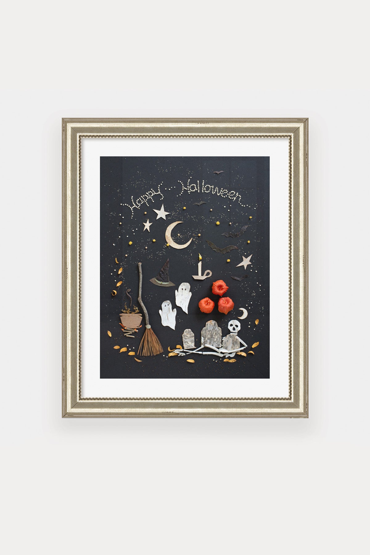 "Happy Halloween" Flower Print