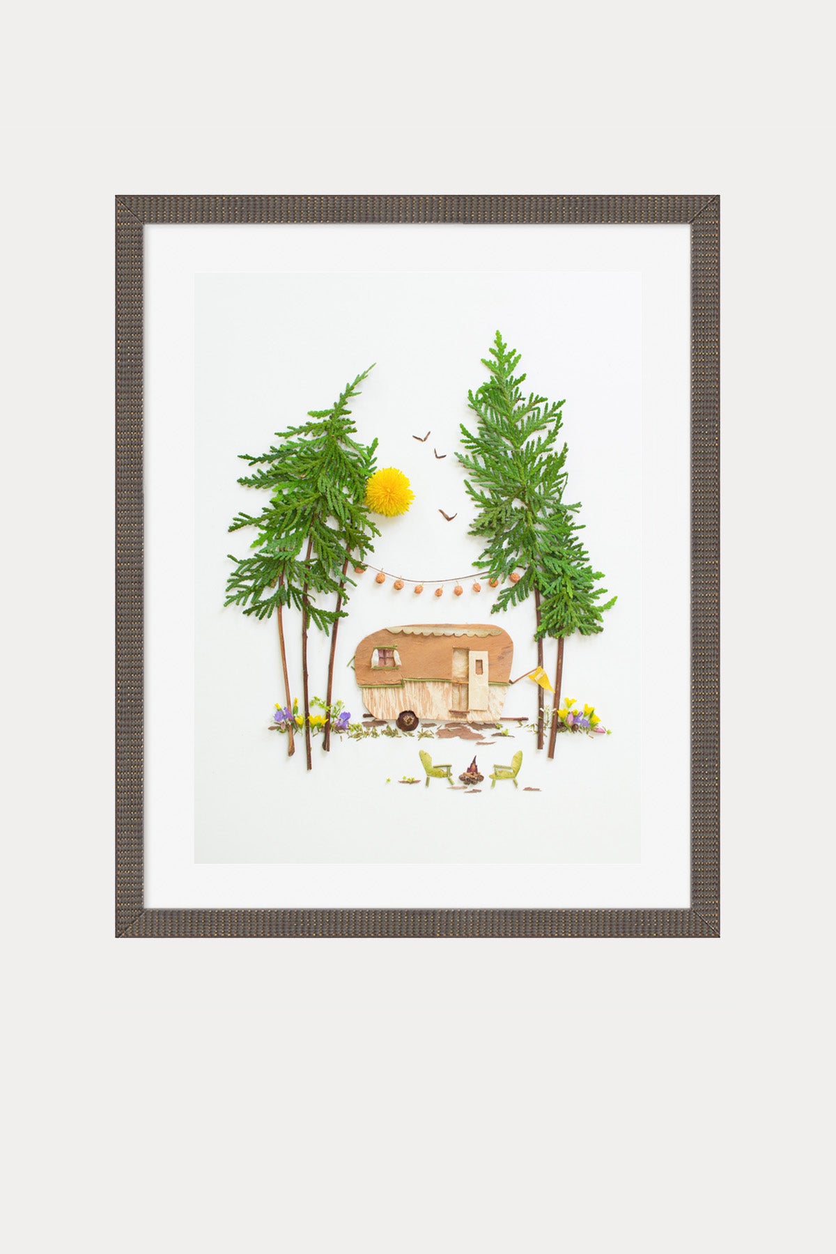 "Happy Camper" Flower Print