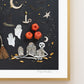 "Happy Halloween" Flower Print