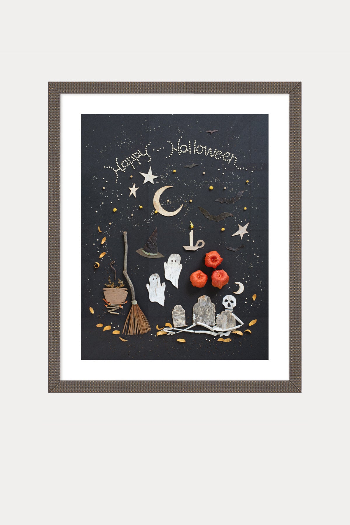 "Happy Halloween" Flower Print