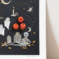 "Happy Halloween" Flower Print