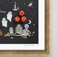 "Happy Halloween" Flower Print