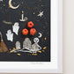 "Happy Halloween" Flower Print