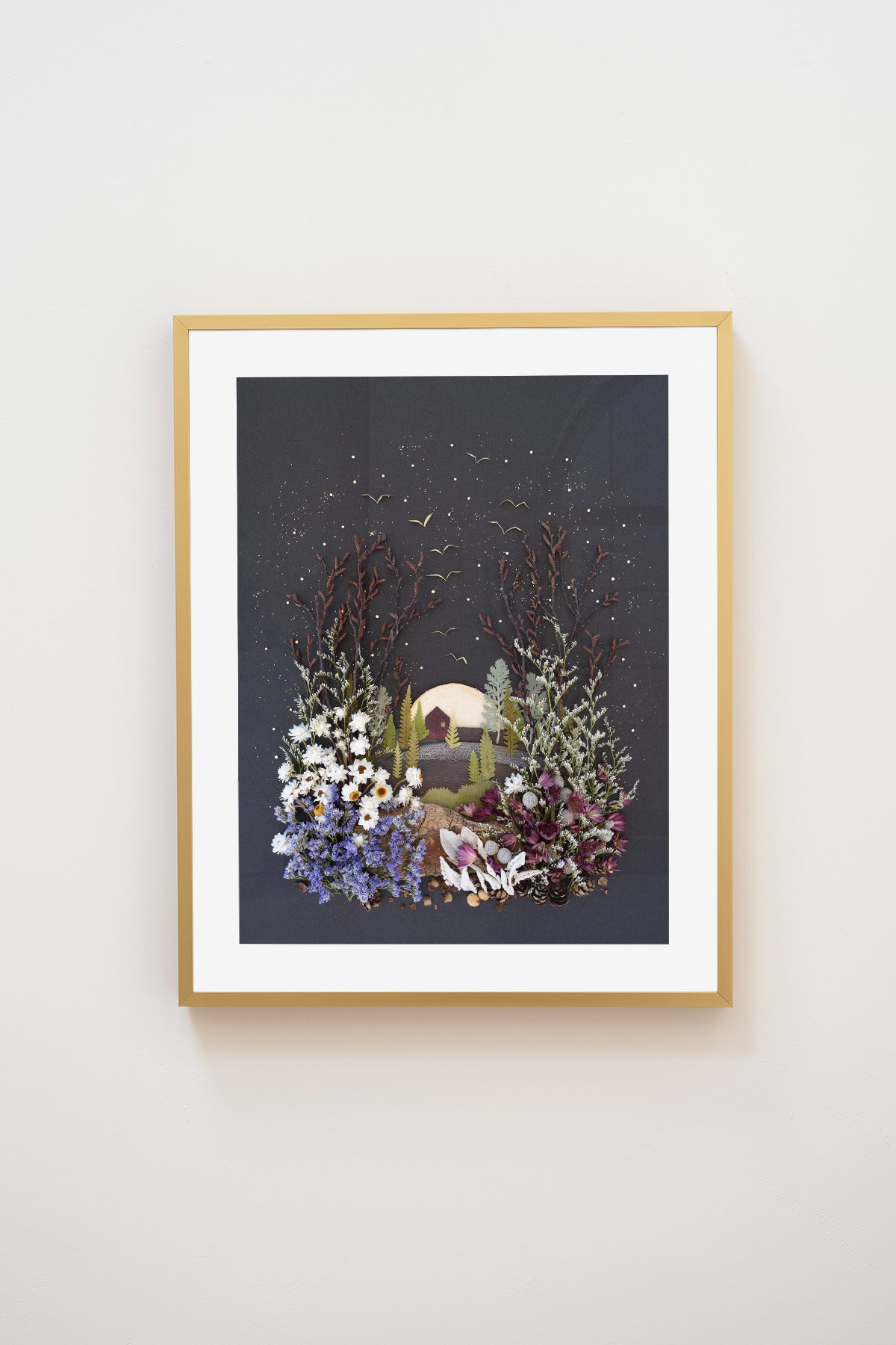 "House on a Hill" Flower Print