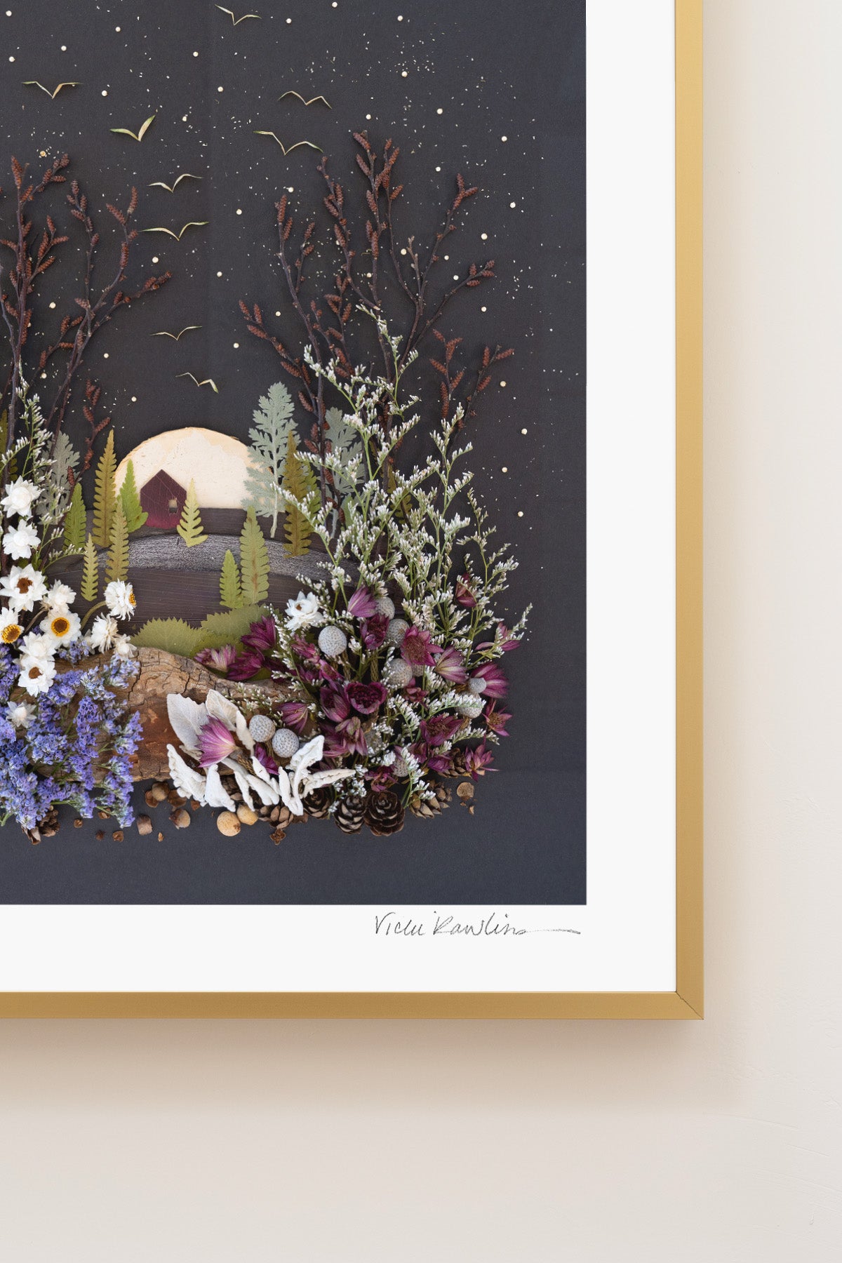 "House on a Hill" Flower Print