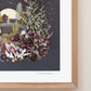 "House on a Hill" Flower Print