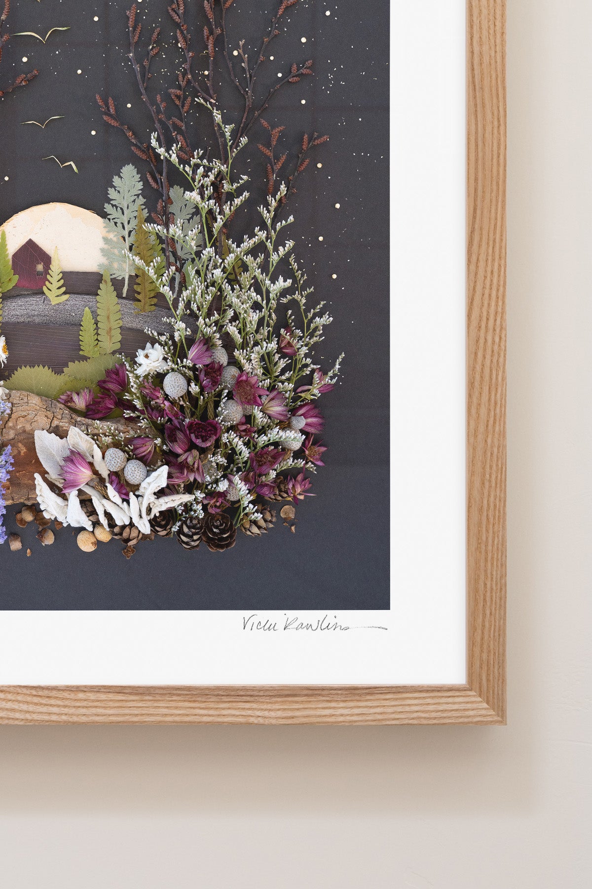 "House on a Hill" Flower Print