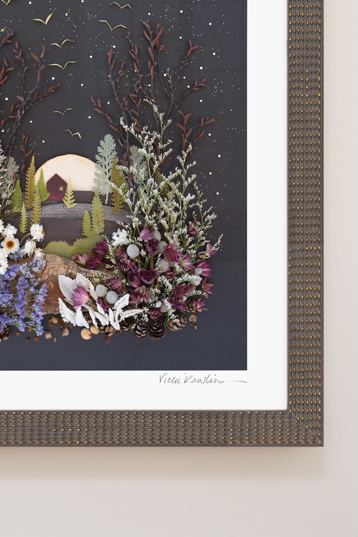 "House on a Hill" Flower Print