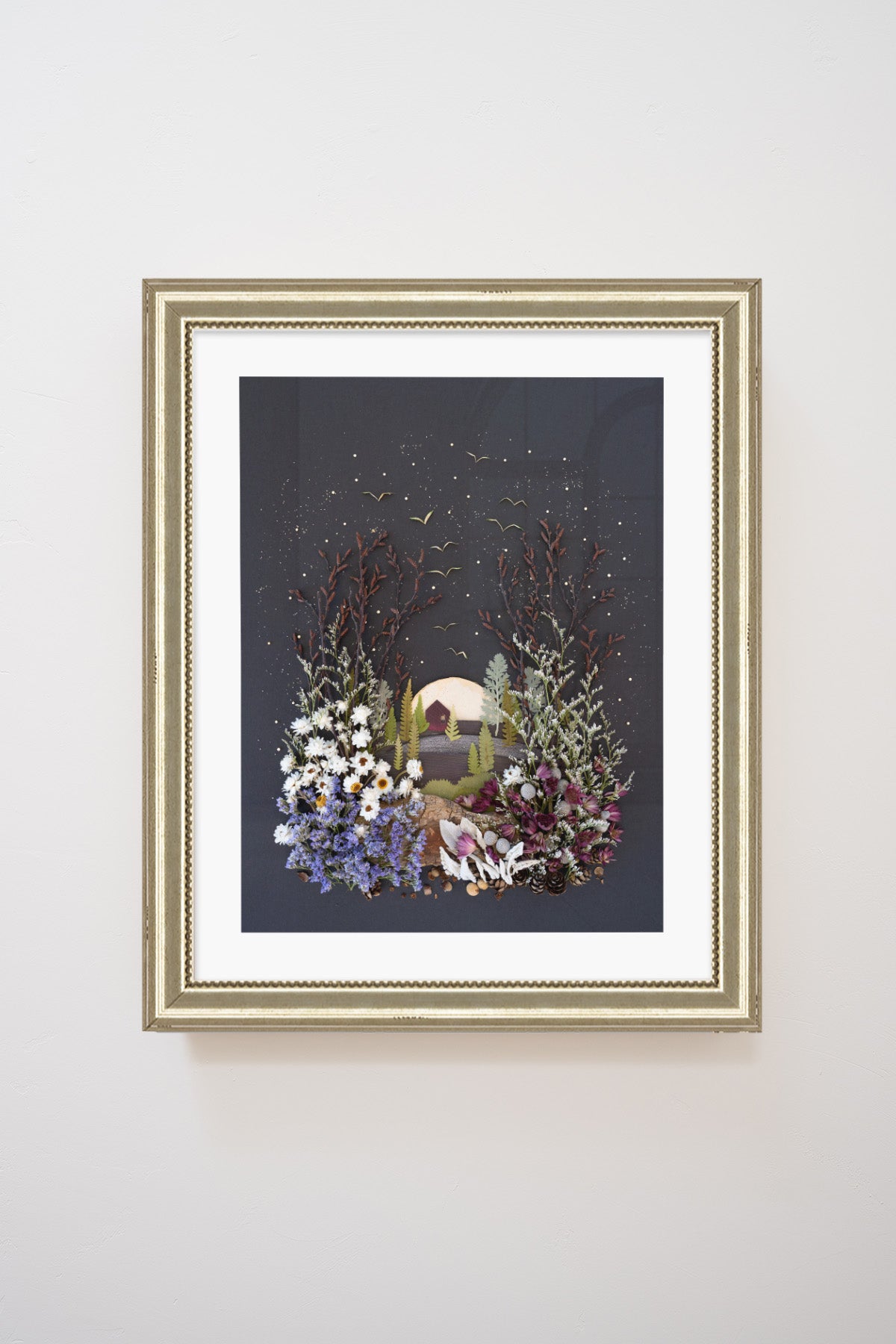 "House on a Hill" Flower Print