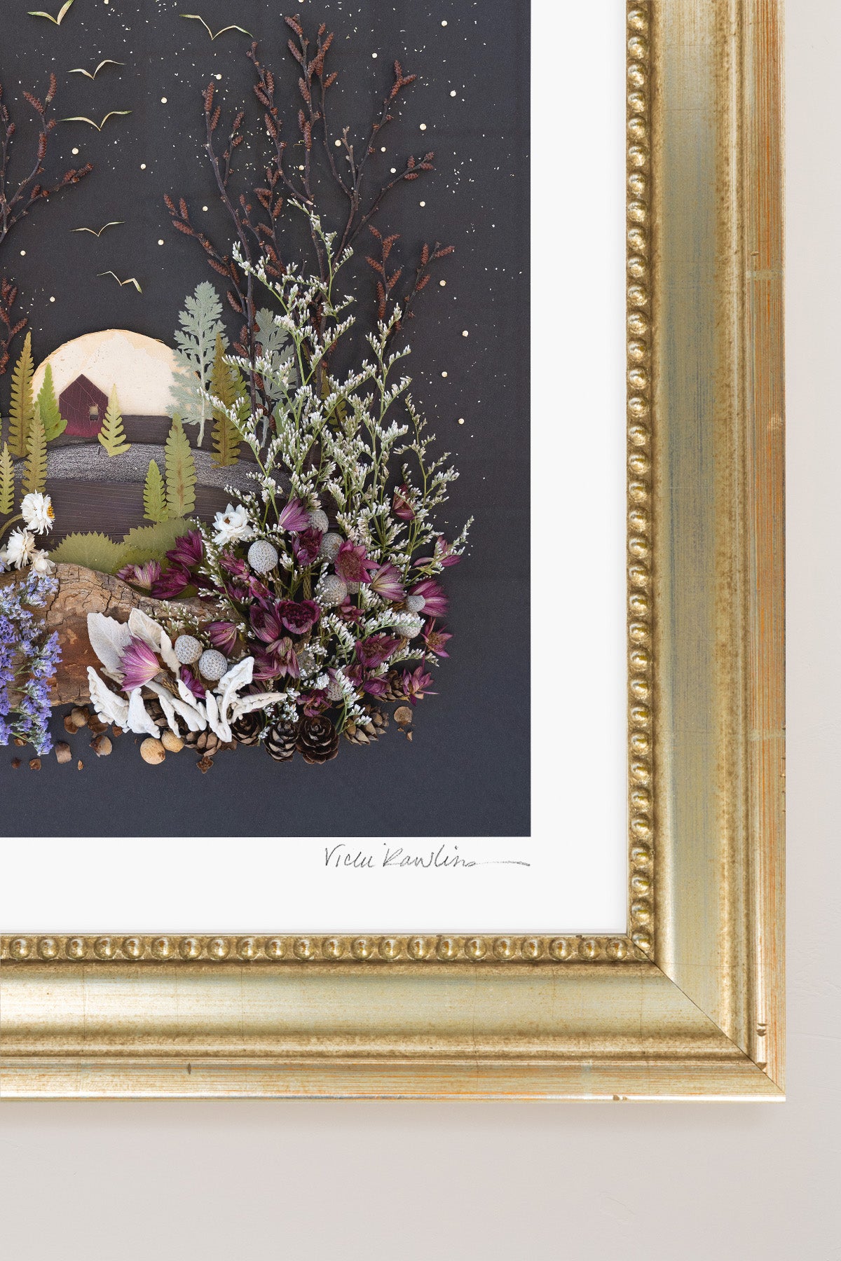 "House on a Hill" Flower Print