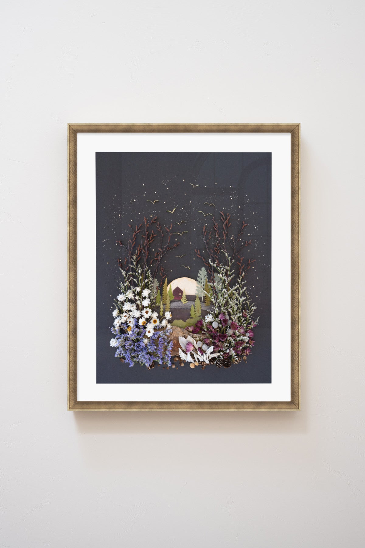 "House on a Hill" Flower Print