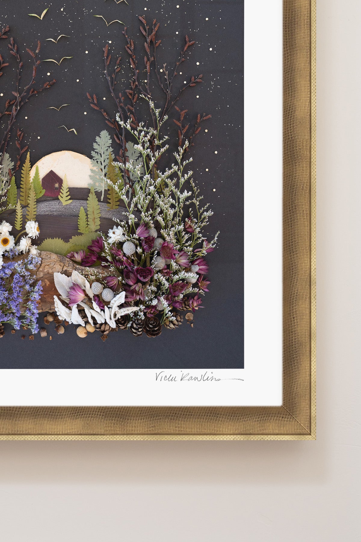 "House on a Hill" Flower Print