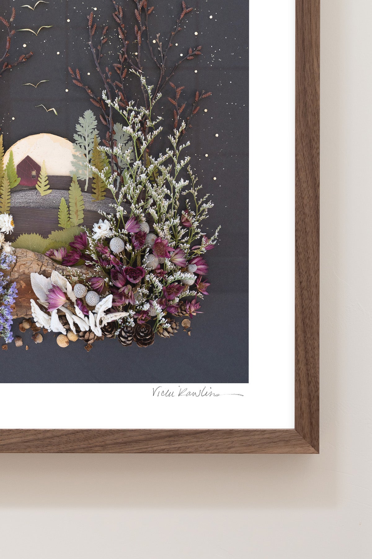 "House on a Hill" Flower Print