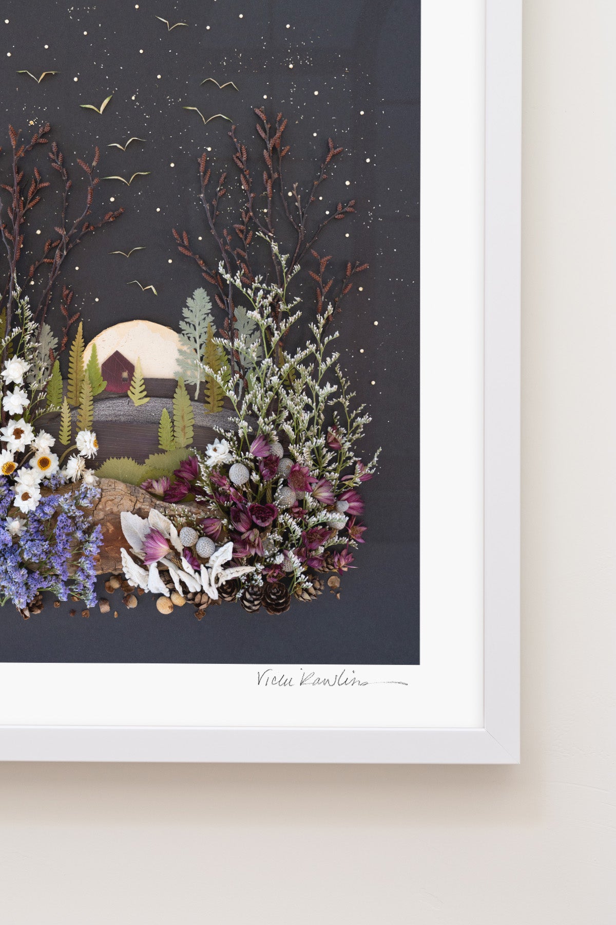 "House on a Hill" Flower Print